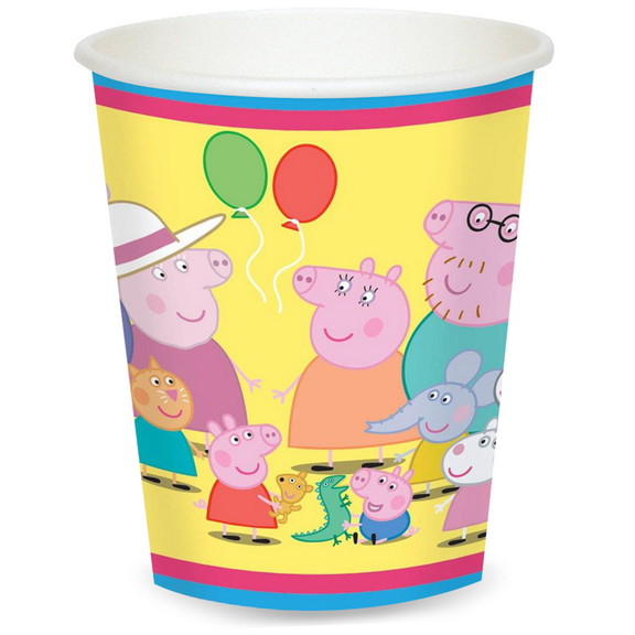 Amscan 252703 Peppa Pig 9oz Cups (8 Pack)   NS