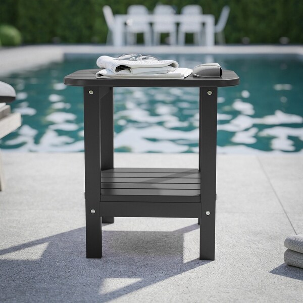 Commercial Grade AllWeather Adirondack Style Patio Side Table