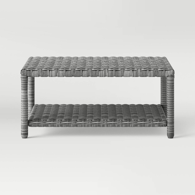 Monroe Wicker Patio Coffee Table