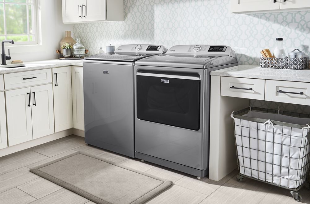 Maytag MED7230HC Smart Capable Top Load Electric Dryer With Extra Power Button - 7.4 Cu. Ft.