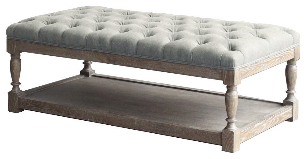 Athena Rectangular Coffee Table   French Country   Coffee Tables   by Pangea Home  Houzz