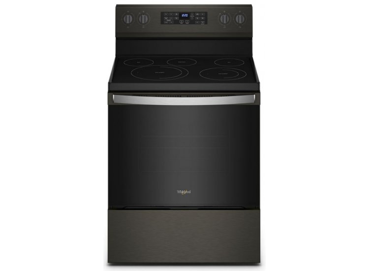 Whirlpool 5.3 Cu. Ft. Fingerprint Resistant Black Stainless Electric 5-In-1 Air Fry Oven