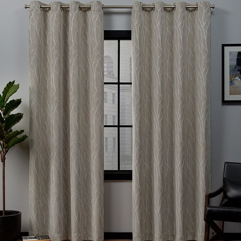 Exclusive Home 2-pack Forest Hill Woven Blackout Window Curtains