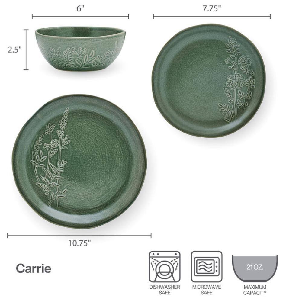 Pfaltzgraff Carrie 12-Piece Stoneware Dinnerware Set 5296918