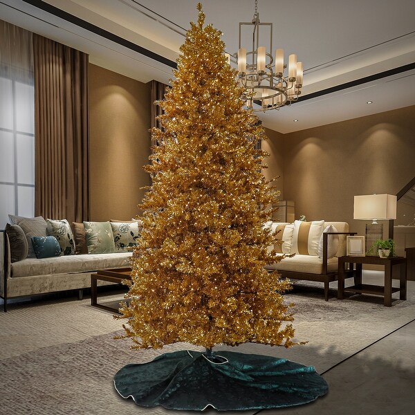 National Tree Company 10 ft. PreLit Christmas True Gold Metallic Tree