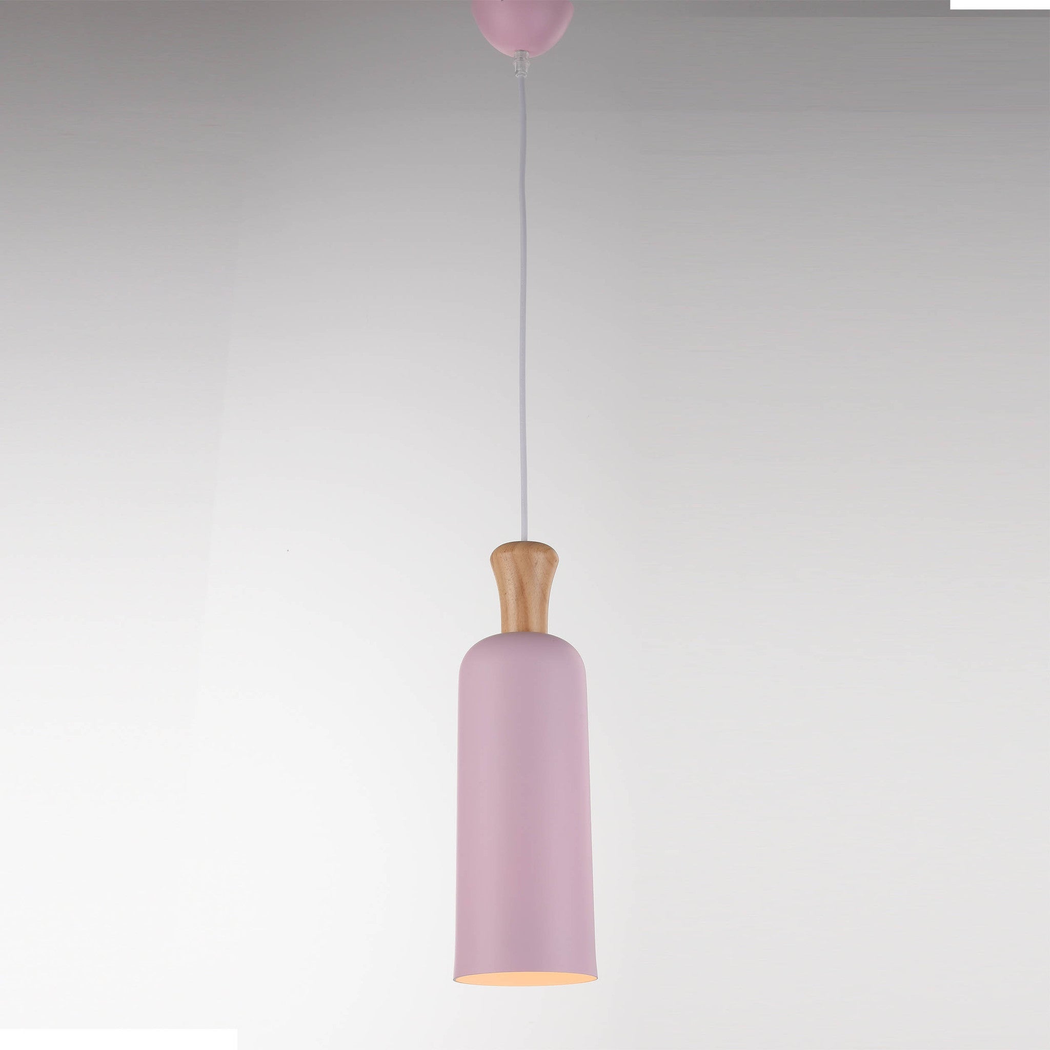 Aluminum & Wood Pendant Lamp F4634/1P