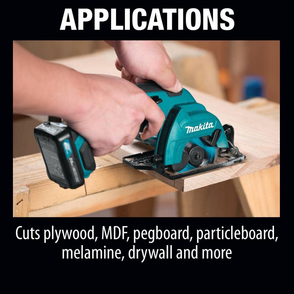 Makita 12 Volt Max CXT Lithium-Ion 3-3/8 in. Cordless Circular Saw Kit SH02R1 from Makita