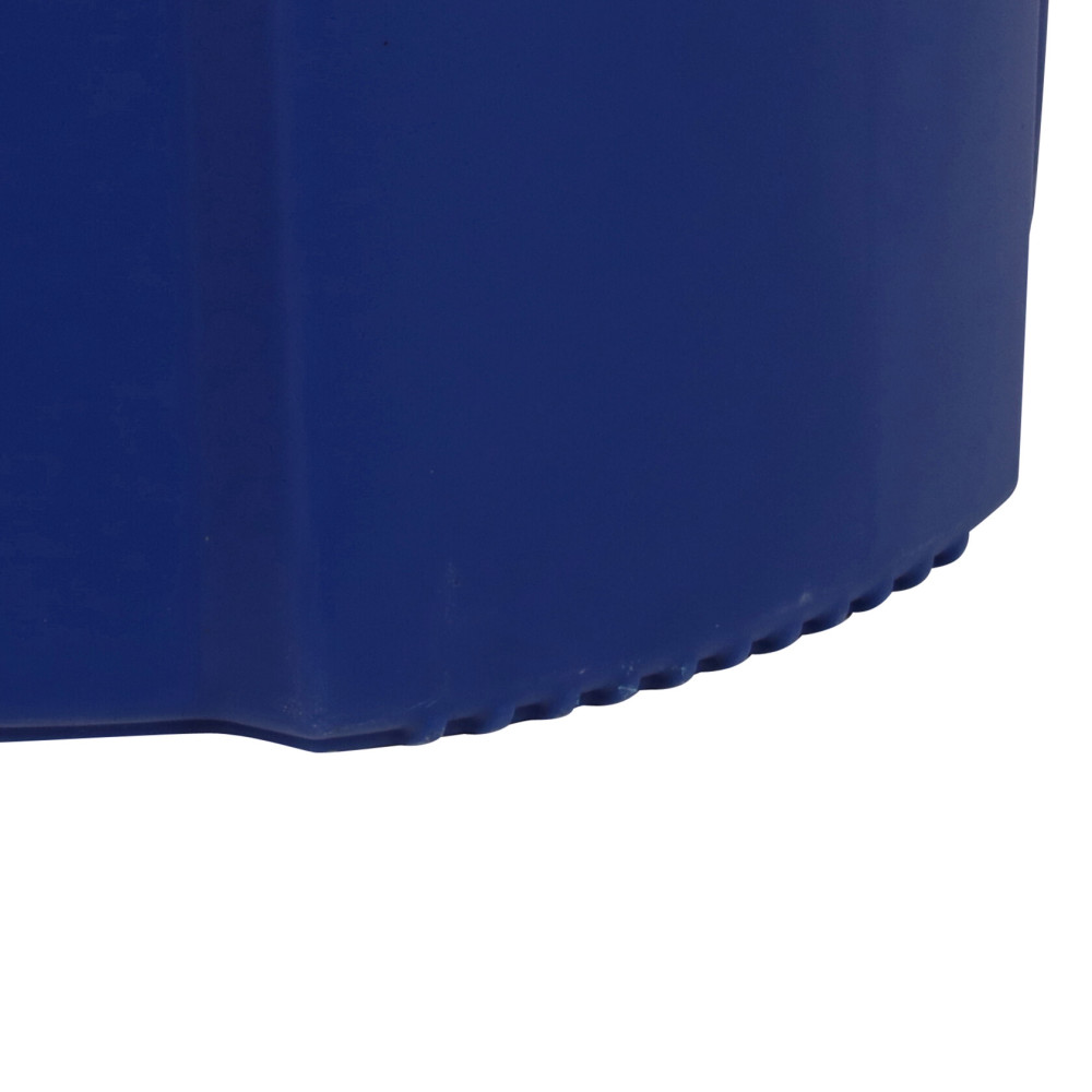 Toter 32 Gallon Round Trash Can with Lift Handle Blue ;