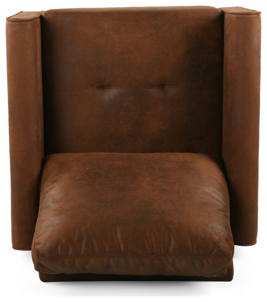 Bunny Contemporary Club Chair With Plush Microfiber Cushions   Traditional   Armchairs And Accent Chairs   by GDFStudio  Houzz