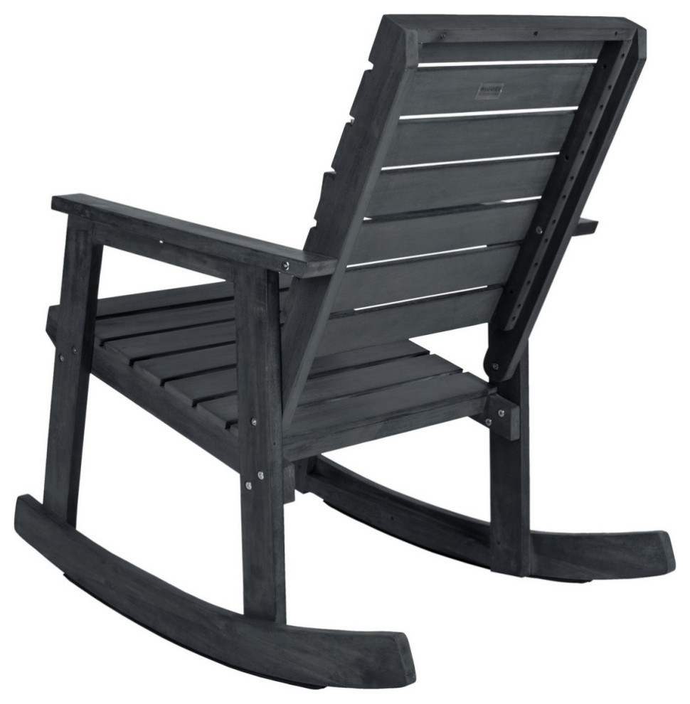 Lexie Rocking Chair Dark Slate Grey   Modern   Rocking Chairs   by Virgil Stanis Design  Houzz