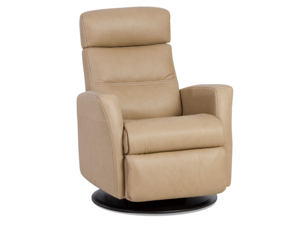 IMG Divani Small RelaxerManual Recliner  Trend Sand Leather   Contemporary   Recliner Chairs   by The Back Store  Houzz