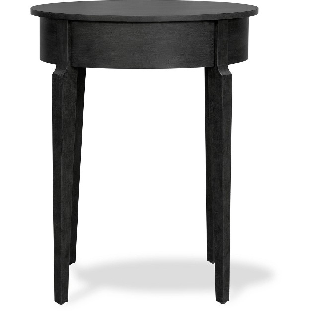 Thaddeus Round Side Table Dark Gray Finch