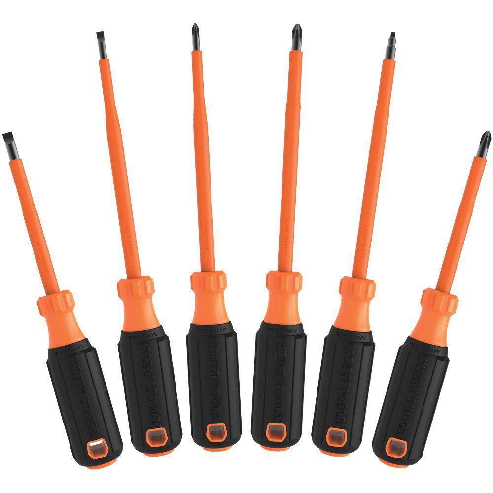 Klein Tools Screwdriver Set 1000-Volt Insulated (6-Piece) 85076INSR