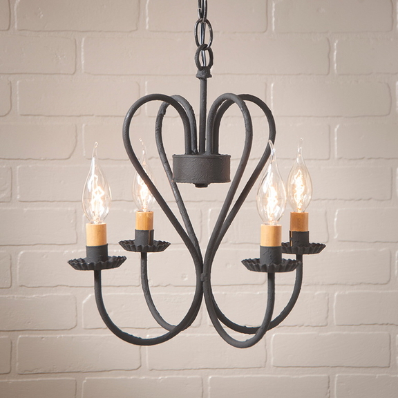 Irvin's Tinware 690BK Small Georgetown Chandelier ...