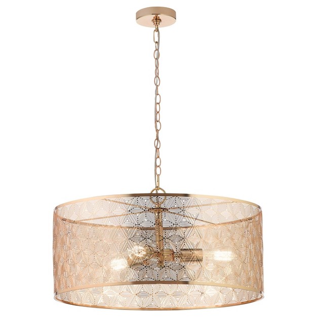 3 light Giselle Chandelier Polished Gold River Of Goods