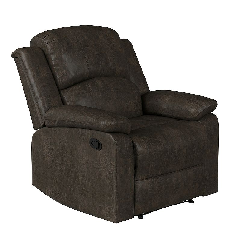 Relax-a-Lounger Dayton Plush Recliner Arm Chair