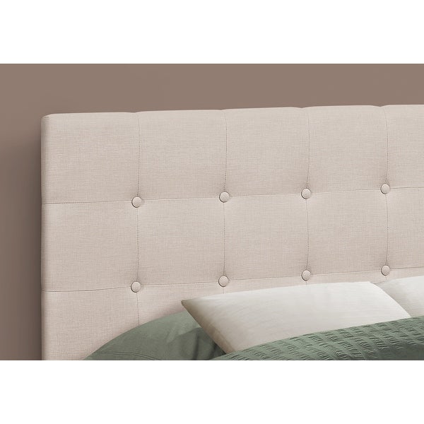 Bed， Headboard Only， Full Size， Bedroom， Upholstered Linen Look， Transitional - - 31975177