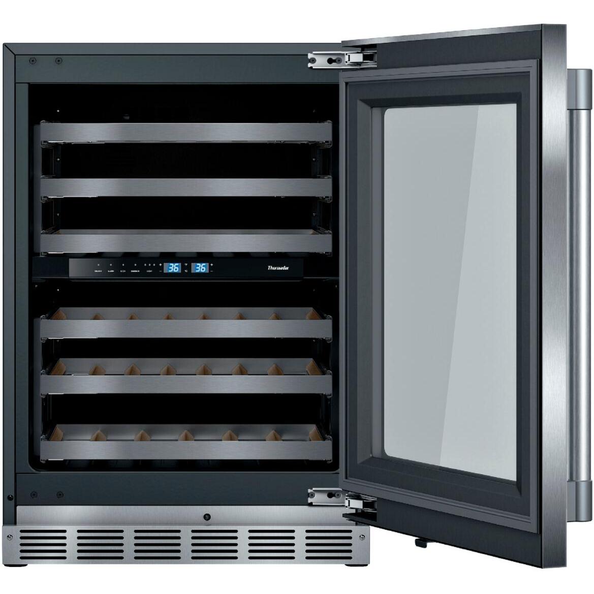 Thermador 41-Bottle 905 Series Wine Cooler with LED Lighting T24UW925RS