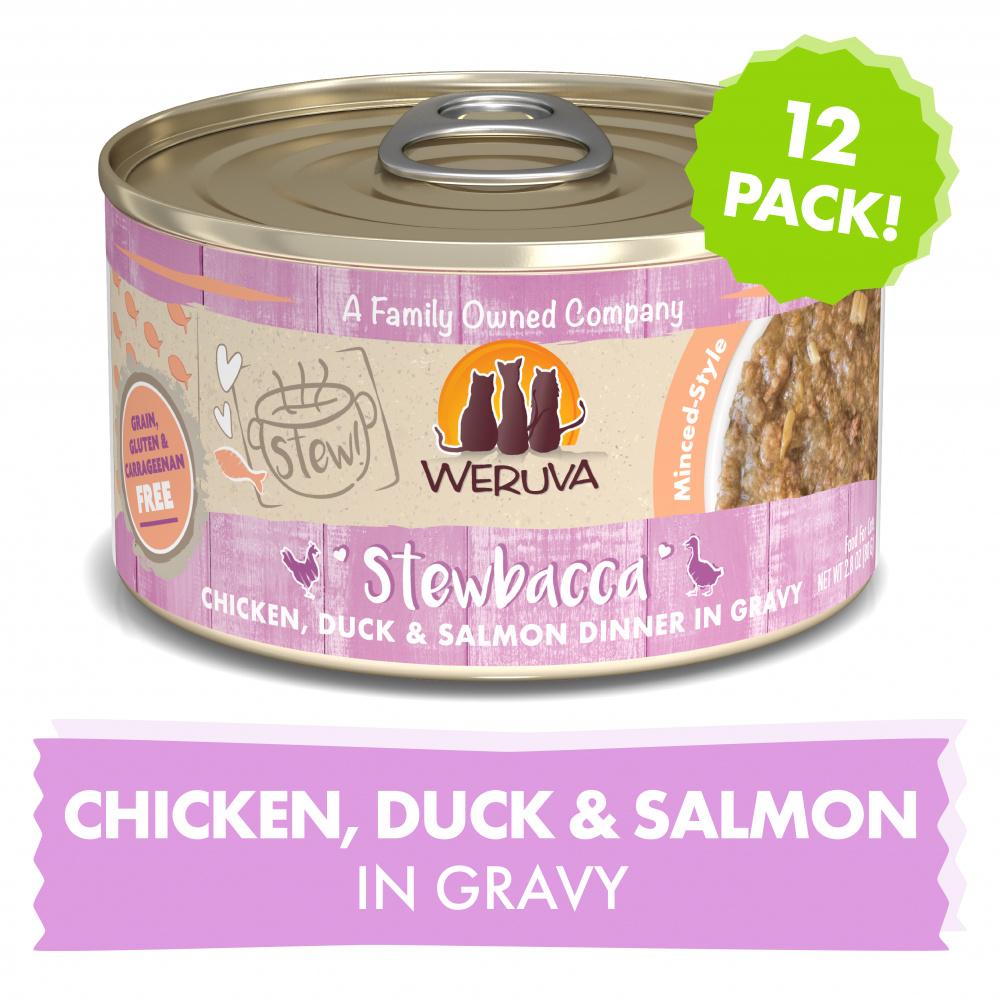 Weruva Classic Cat Stews! Stewbacca with Chicken Duck and Salmon in Grav