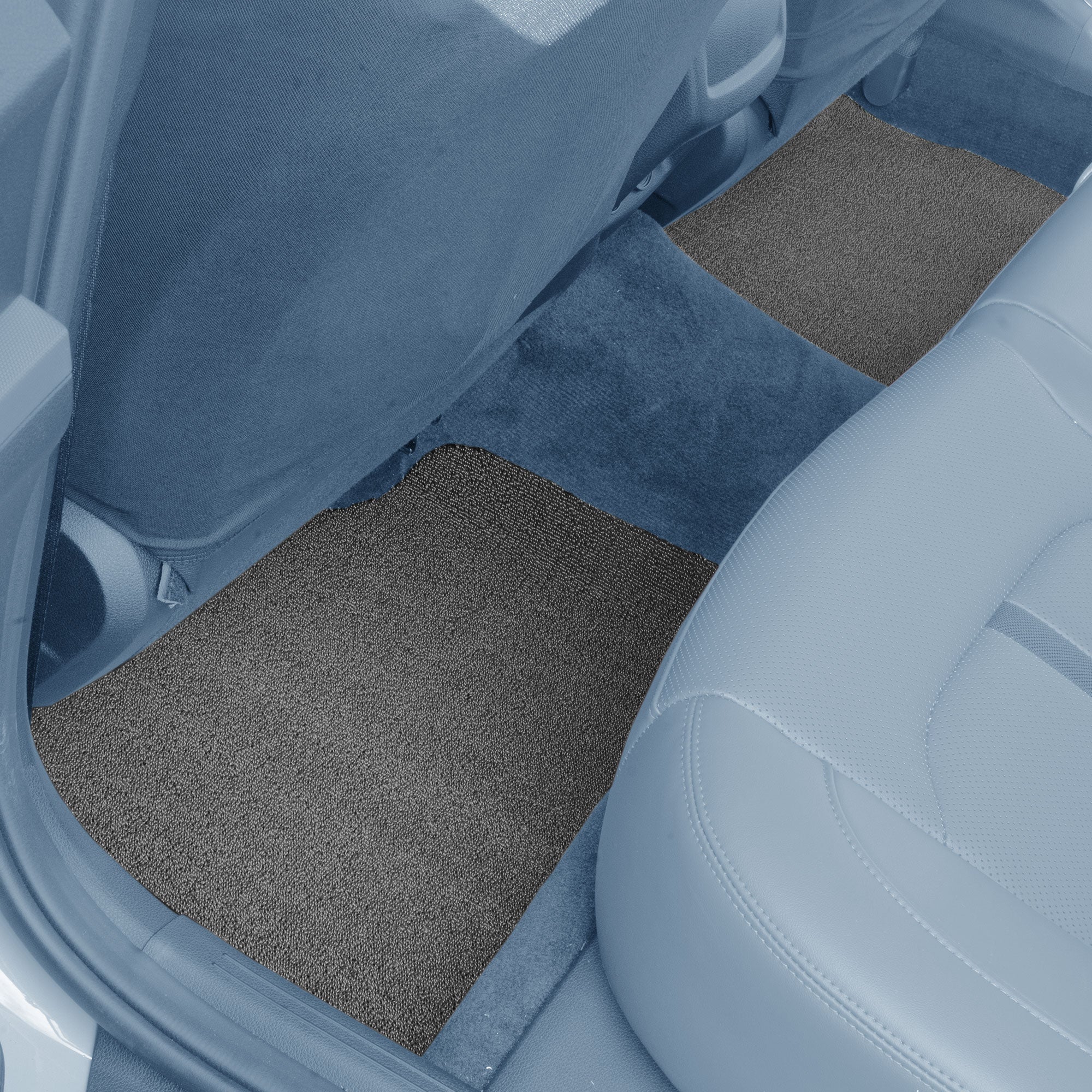 FH Group Universal car floor mats trim to fit Heavy Duty Do It Yourself， all weather protection Roll and Cut Upholstery for Cars， SUVs and Trucks， Gray