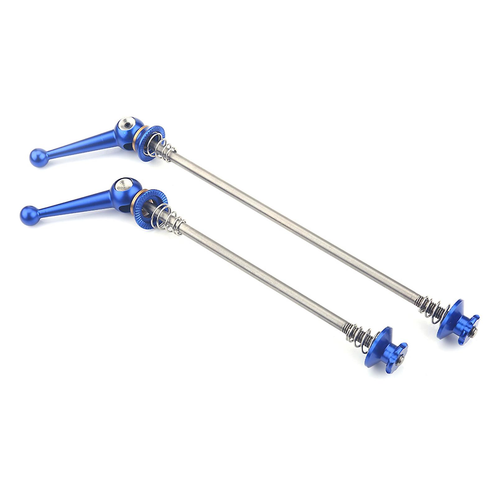 2pcs Ultralight Titanium Alloy Quick Release Skewer Bike Replacement Repair Parts (blue)