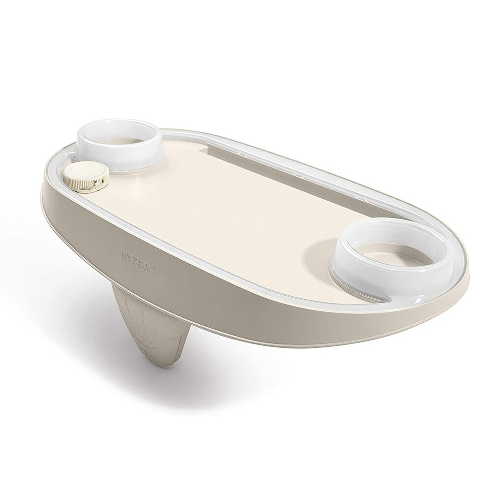 Intex PureSpa Plus Inflatable Hot Tub + Intex Tray Accessory w/ LED Light Strip   126