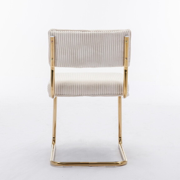 A A Furniture Modern Dining Chairs with Corduroy F...