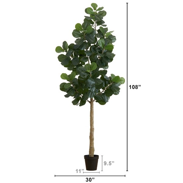 9' Artificial Fiddle Leaf Fig Tree