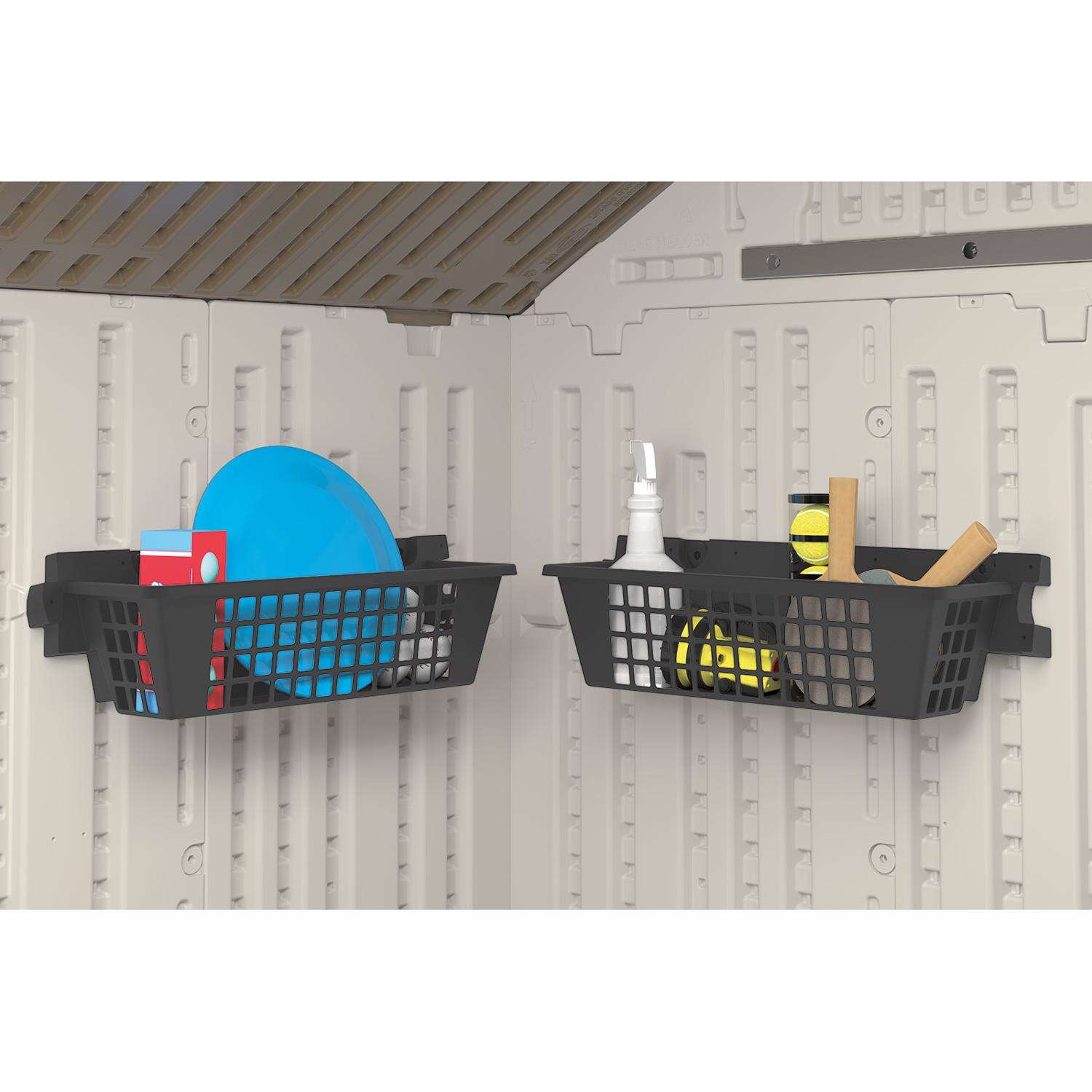 Suncast 7 in. H X 25 in. W X 7.25 in. D Plastic Shed Basket