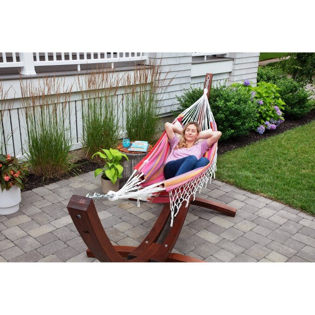 Hammock In A Bag Striped Pink Sol Living