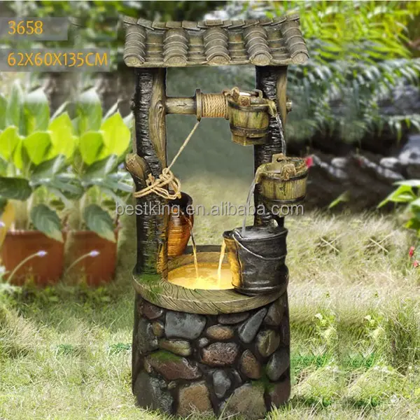 China supplies garden decoration indoor statue polyresin water fountain