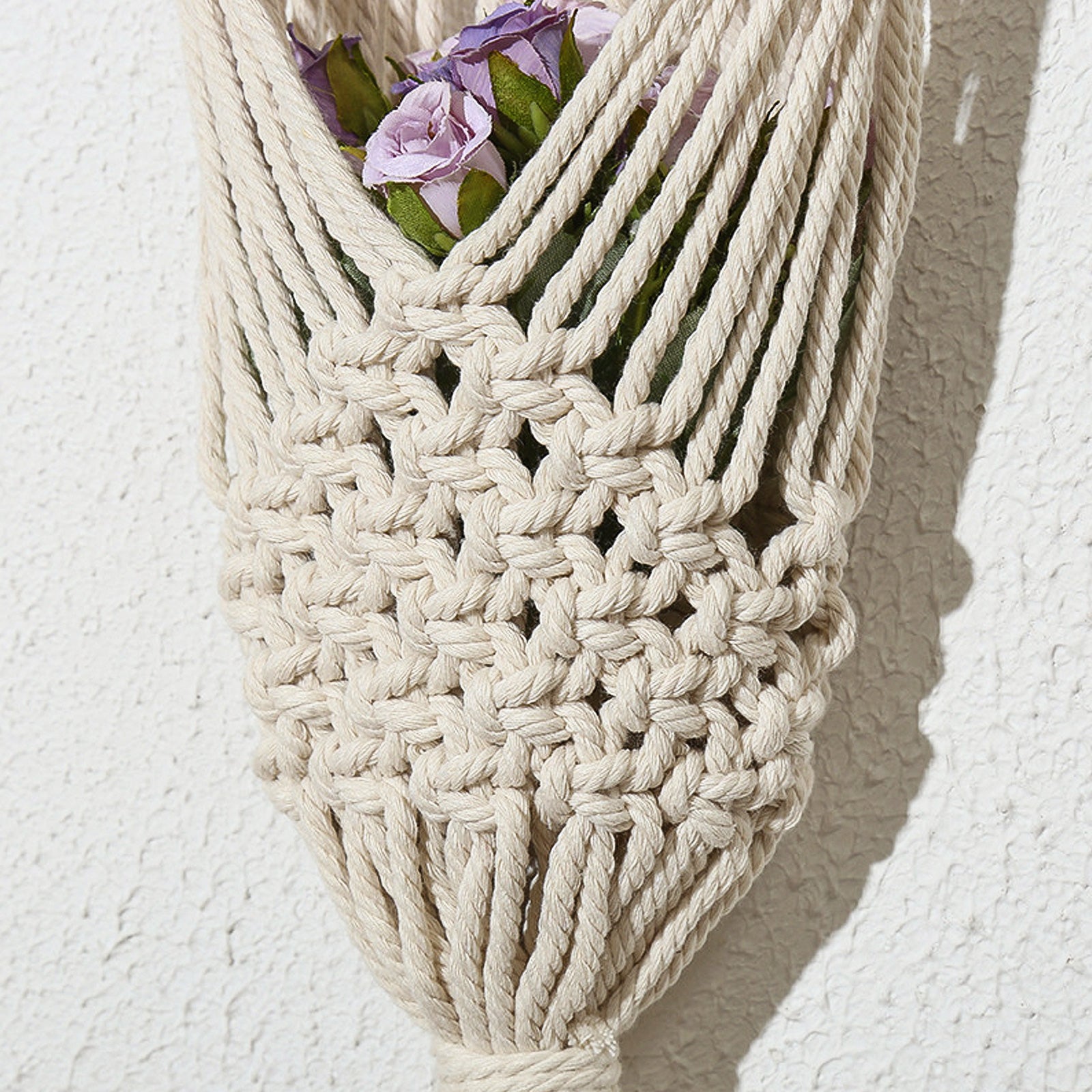 Macrame Woven Wall Tapestry, EEEkit 31.5in Macrame Plant Hanger Indoor Outdoor Hanging Planter Shelf, Boho Bohemian Home Decor Hanging Baskets for Plant Ornament Craft Gifts