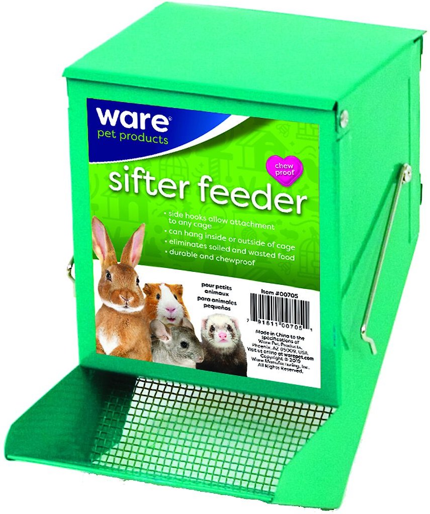 Ware Sifter Small Animal Feeder， Color Varies