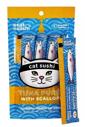 Cat Sushi Puree with Scallops Cat Treats