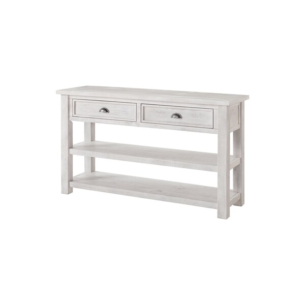 The Gray Barn Downington Solid Wood 2-drawer Sofa Console Table