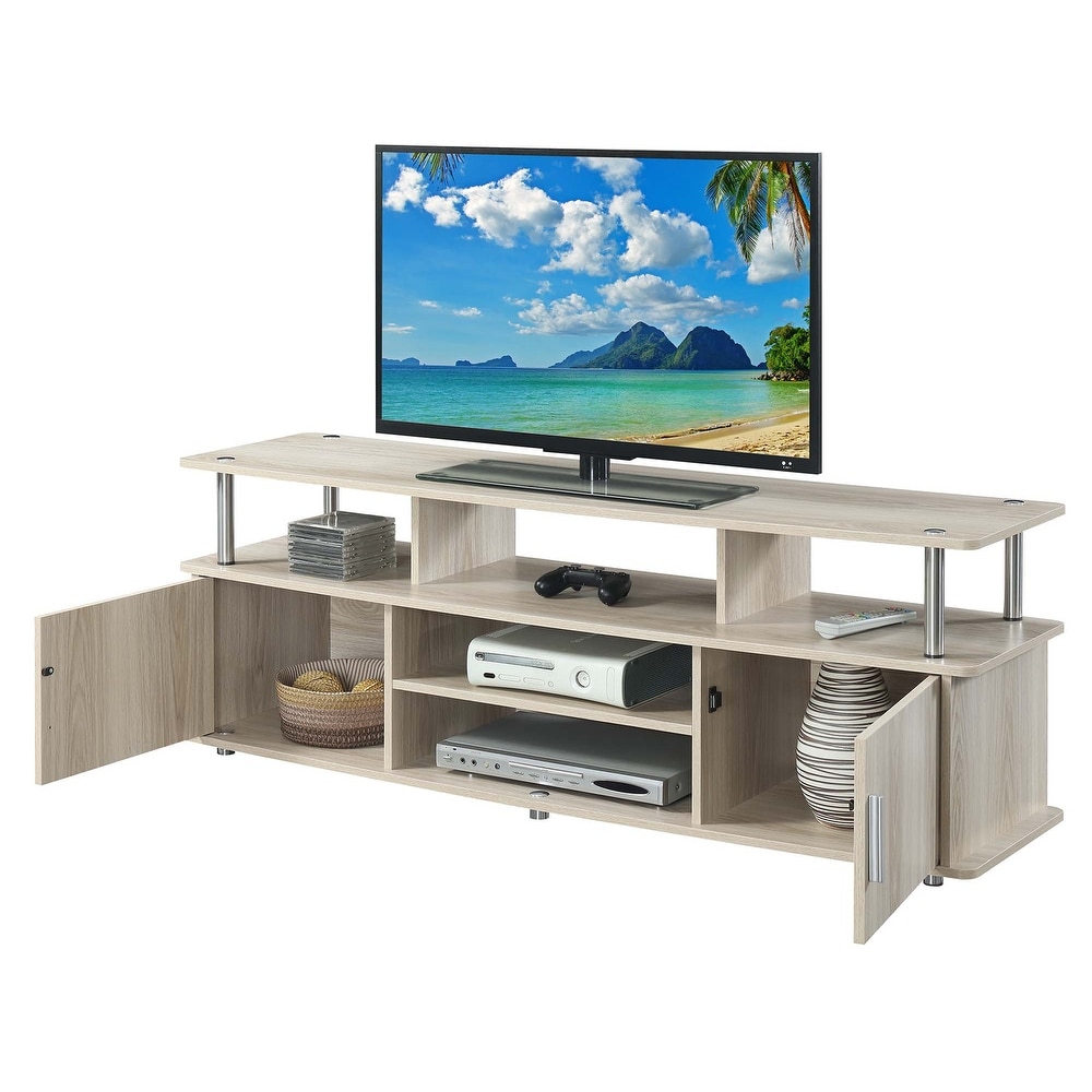 Convenience Concepts Designs2Go Monterey 65 inch TV Stand with Storage Cabinets and Shelves