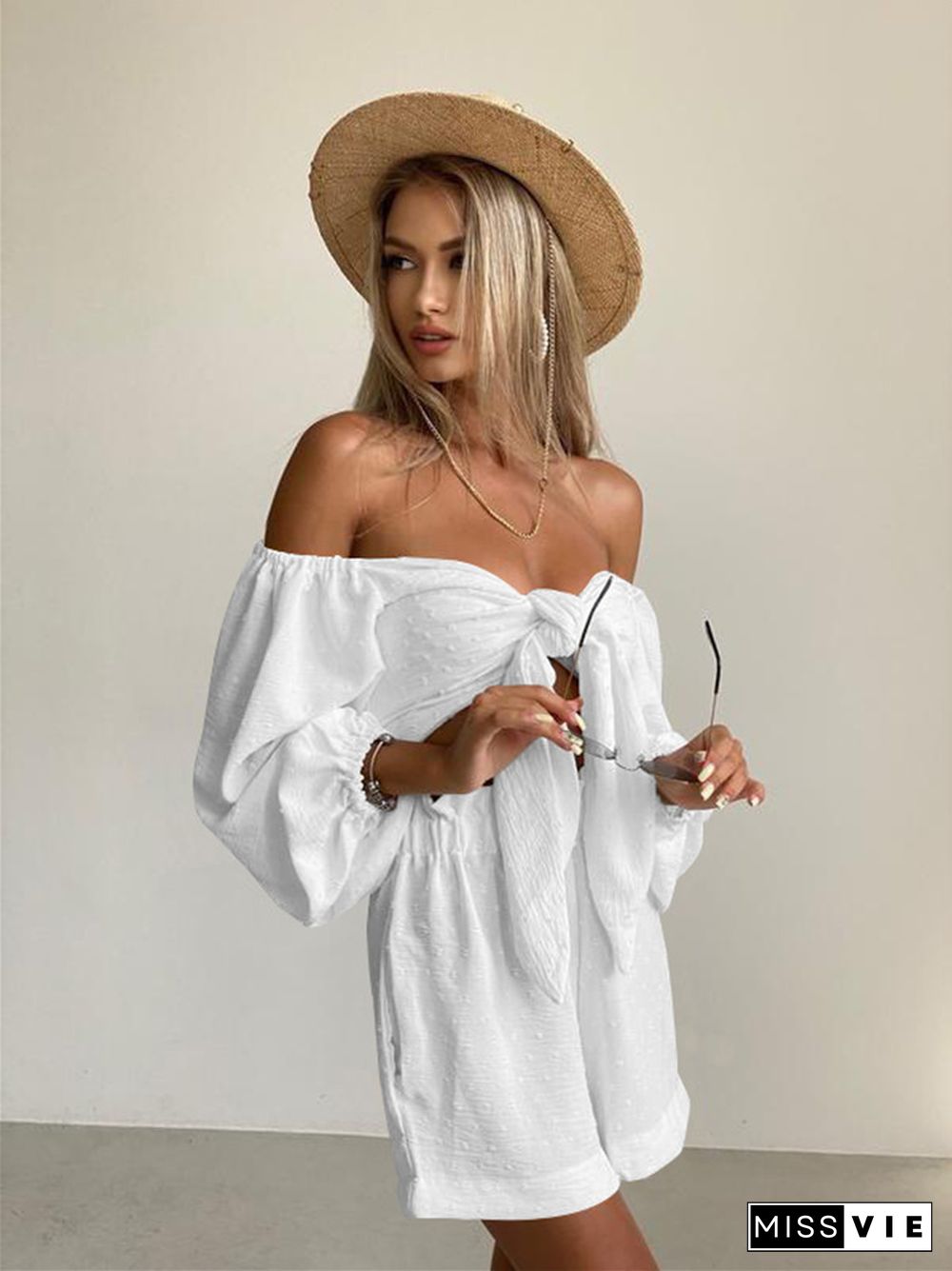 Summer New Fashion Leisure Suit Senior Sense Women's Long-sleeve Cardigan Shorts Two Sets