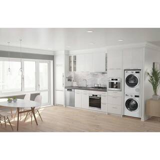 Bosch 800 Series 24 in. 2.2 cu. ft. 240-Volt White with Chrome Accents High-Efficiency Front Load Smart Washer ENERGY STAR WAW285H2UC