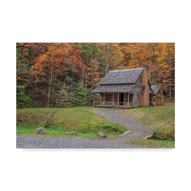 X 24 quot Smokies Cabin By Galloimages Online Trademark Fine Art