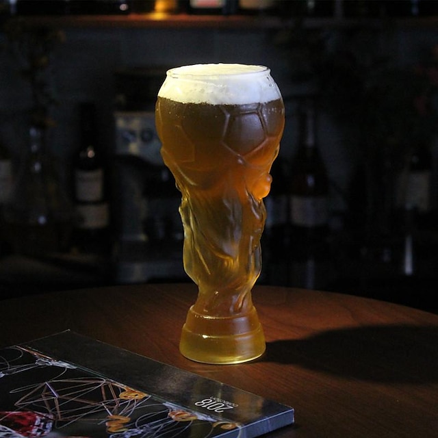 Beer Mug World Cup Borosilicate Glass Football Mug Hercules Beer Mug Bar Ktv Dark Beer Mug