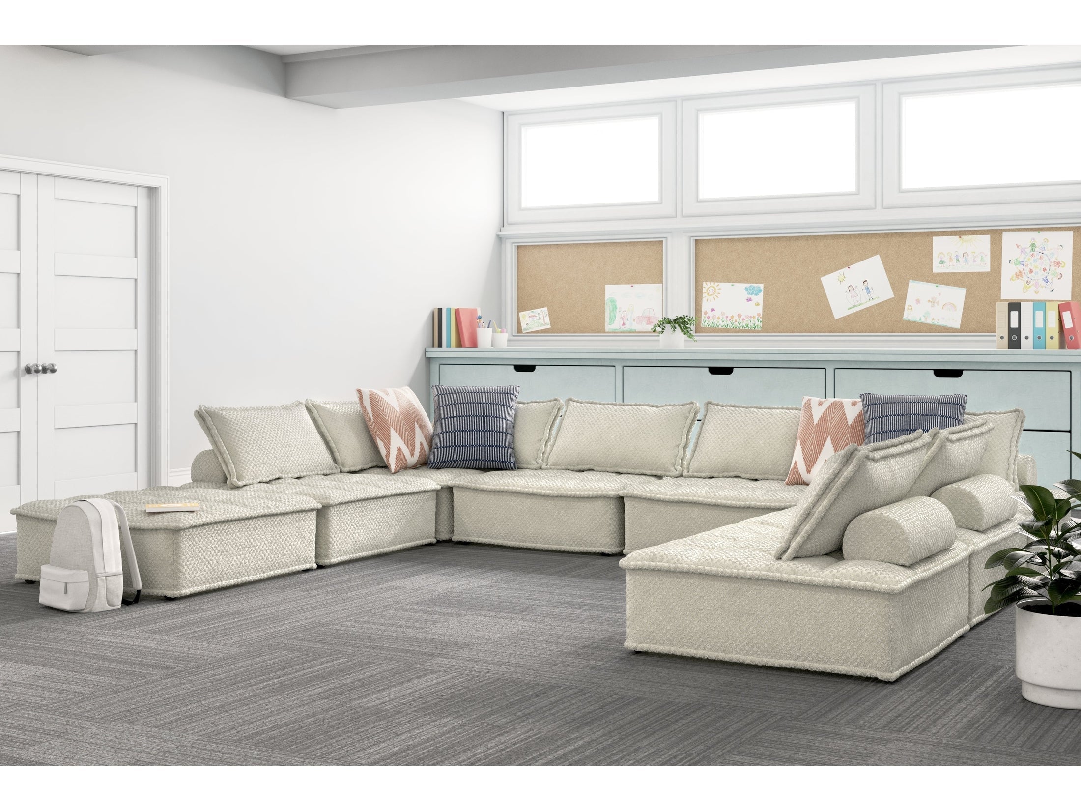 (Online Special Price) Bales Taupe 8-Piece Modular Seating