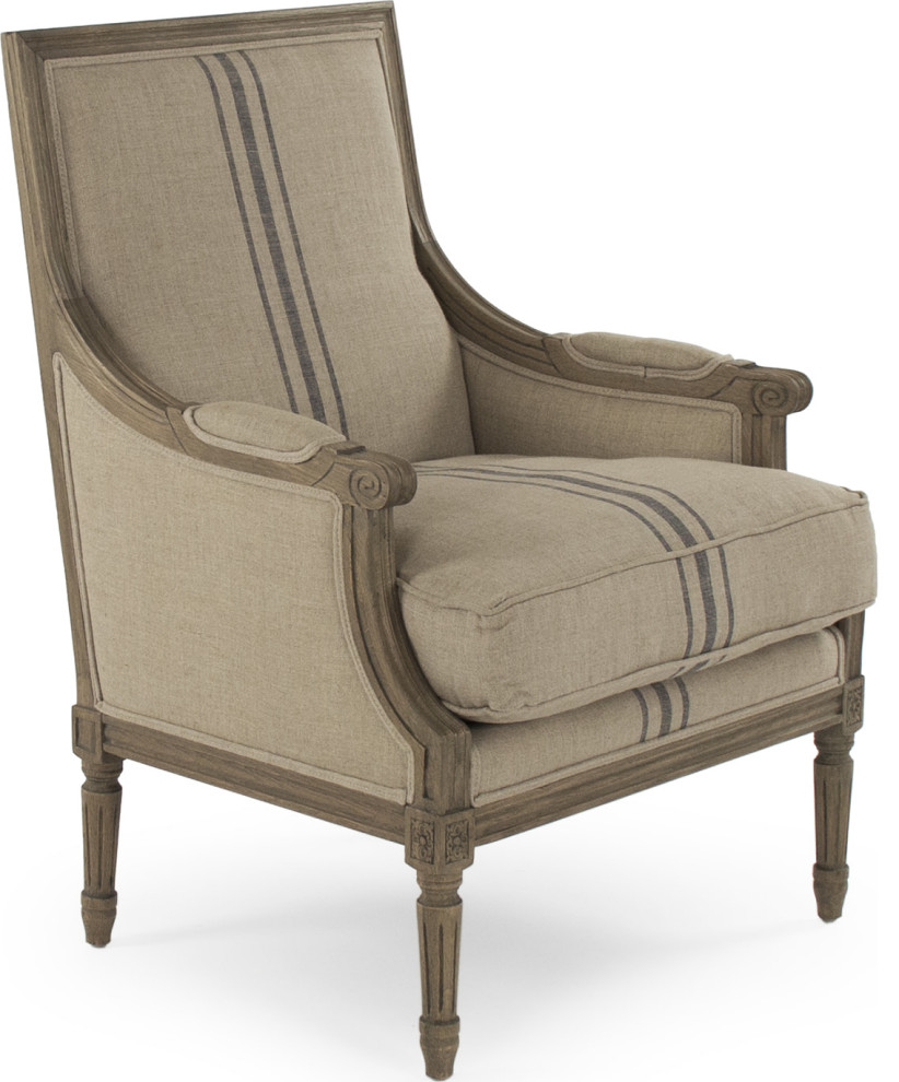 Louis Club Chair   French Country   Armchairs And Accent Chairs   by HedgeApple  Houzz