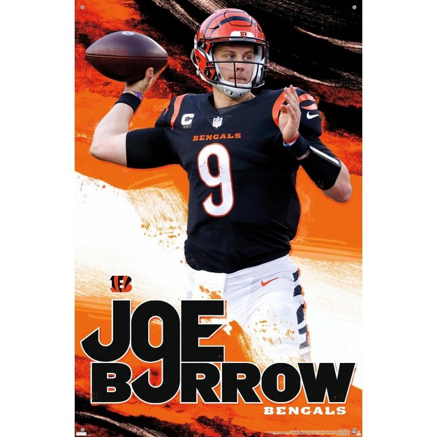 Trends International Nfl Cincinnati Bengals Joe Burrow 22 Unframed Wall Poster Prints