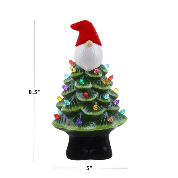 8.5 Nostalgic Ceramic Gnome Tree