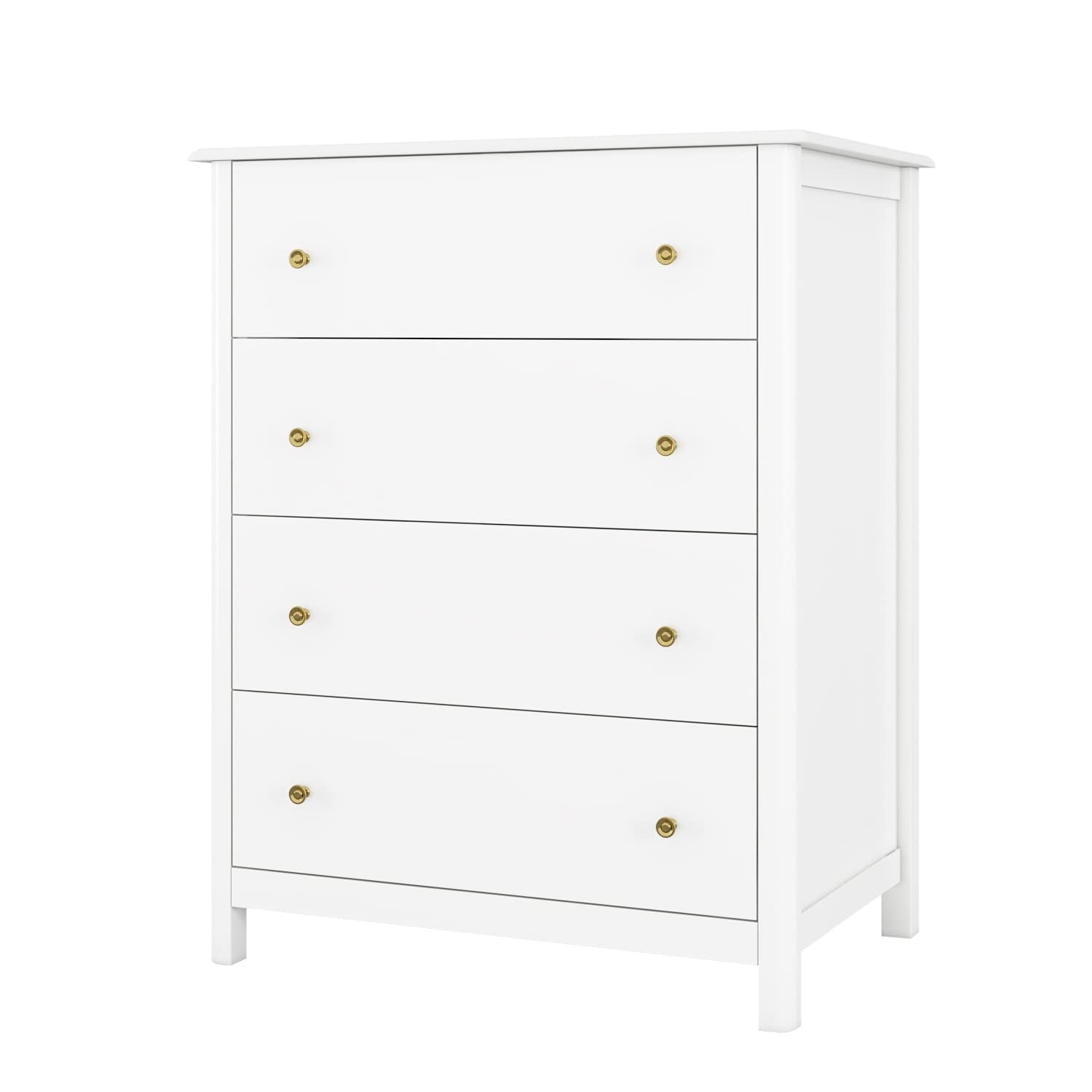 Drawer Chest， 4 Dresser Chest of Drawers， Clothes Storage Cabinet with Drawers， Modern Dresser for Bedroom - as picture - - 37668986