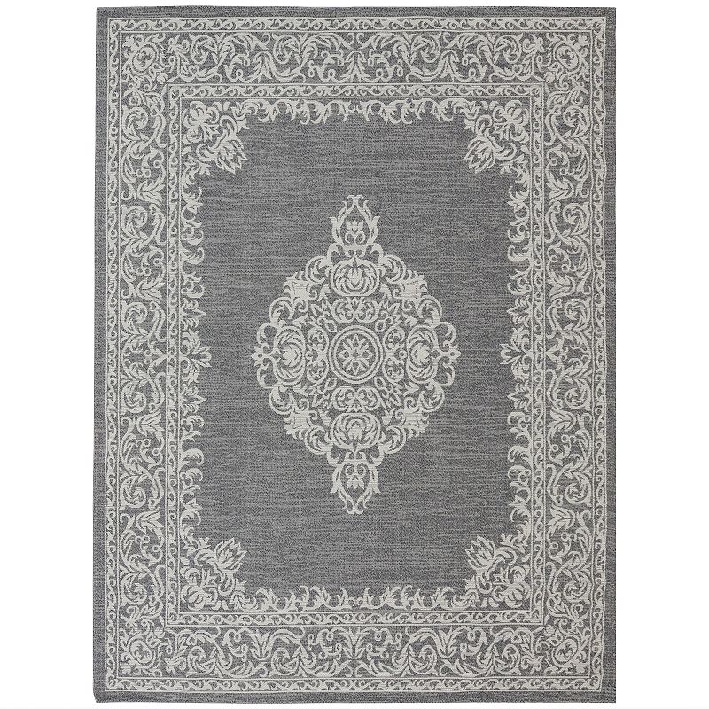 Parisian Paradise Indoor Area Rug in Ash - 8 x 10 Foot