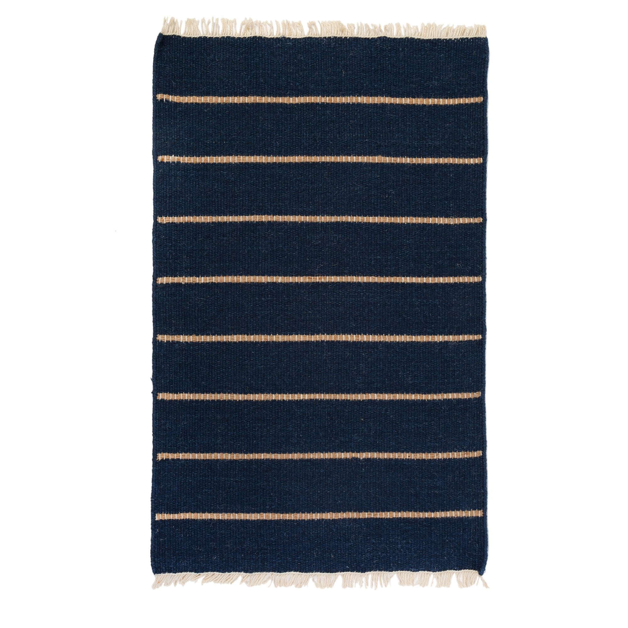 Warby Handwoven Rug in Navy