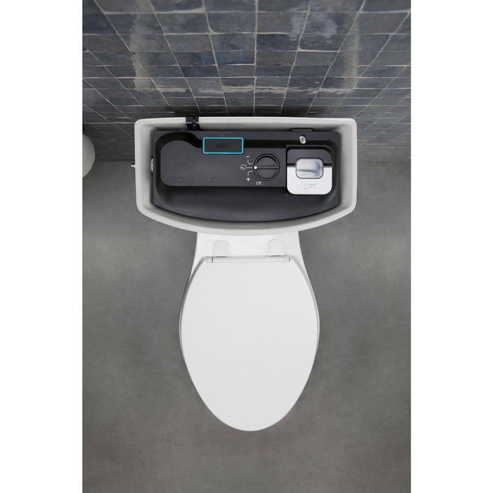 KOHLER Corbelle Comfort Height 2-Piece 1.28 GPF Single Flush Elongated Toilet with Continuous Clean in White 5709-0