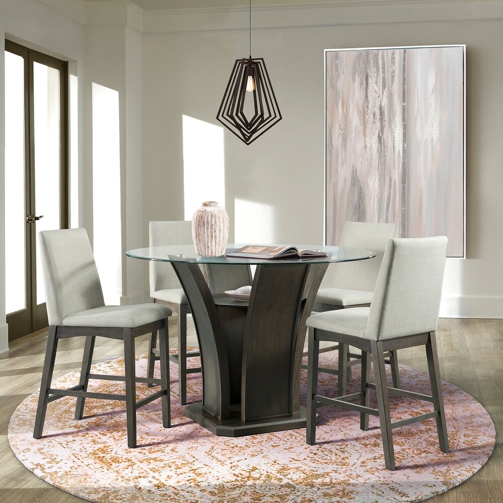 Picket House Furnishings Simms 5PC Round Counter Height Dining Set