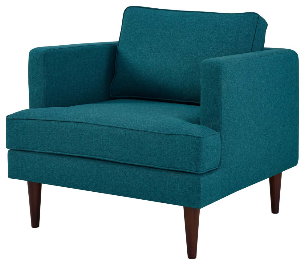 Armchair and Sofa Set  Fabric  Blue  Modern  Living Lounge Hotel Hospitality   Midcentury   Living Room Furniture Sets   by House Bound  Houzz